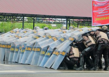 Mengawal Demokrasi, Polda Sumut Latihan Penanganan Aksi Unras dengan Humanis
