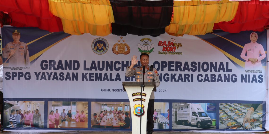 Polres Nias Resmikan Operasional Program Makan Bergizi Gratis (MBG)