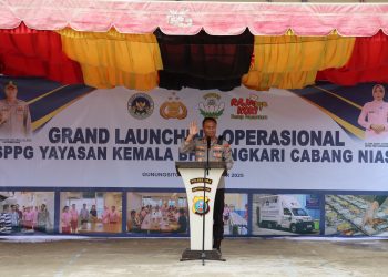 Polres Nias Resmikan Operasional Program Makan Bergizi Gratis (MBG)