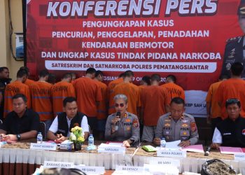 Polres Pematangsiantar Konferensi Pers Pengungkapan Kasus ,Pencurian,Penggelapan,Penadahan Ranmor dan Peredaran Narkoba