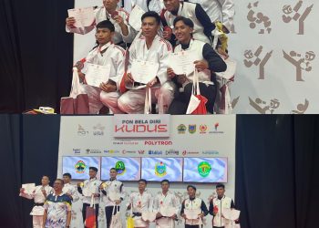 Personel Satbrimob Polda Sumut Raih Medali Perunggu di PON Cabang Beladiri Judo