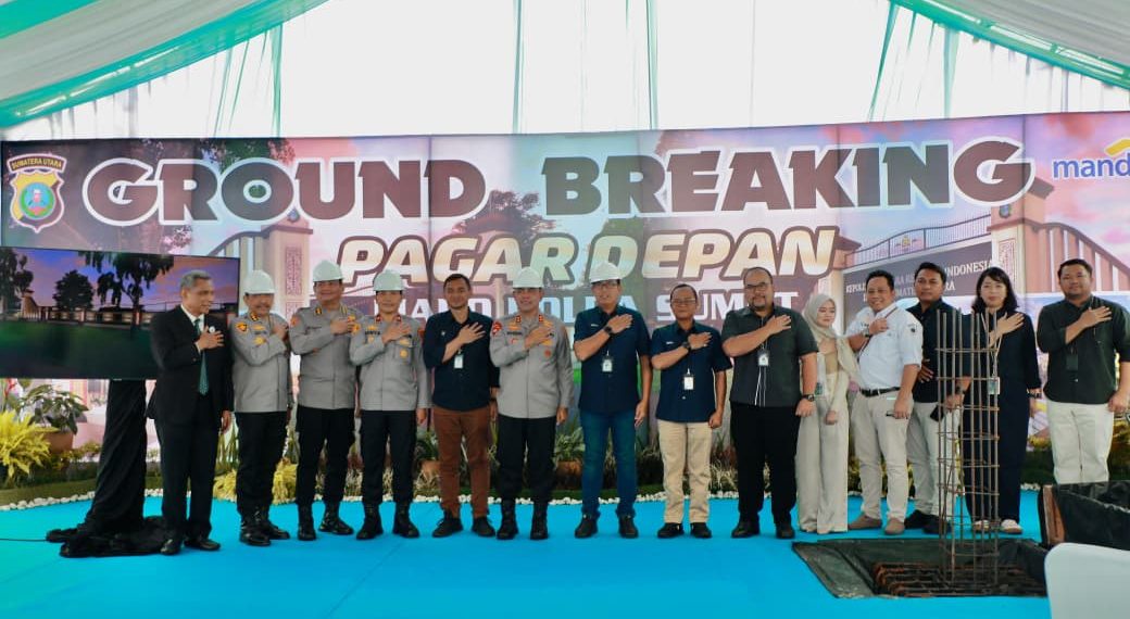 Wujudkan Lingkungan Aman dan Tertata, Kapolda Sumut Resmikan Pembangunan Pagar Depan Mapolda