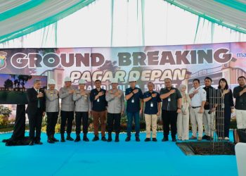 Wujudkan Lingkungan Aman dan Tertata, Kapolda Sumut Resmikan Pembangunan Pagar Depan Mapolda