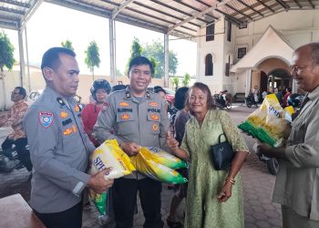 Polda Sumut Gelar Gerakan Pangan Murah di Gereja GBKP Bangun Mulia, Ringankan Beban Masyarakat