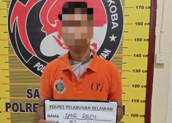 Polres Pelabuhan Belawan Amankan 5 Pengguna Narkoba Saat Penyisiran Lokasi Rawan Tawuran