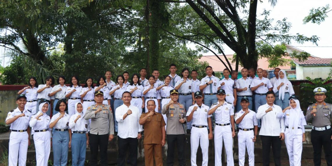 Kapolres Tapteng Imbau Ratusan Pelajar SMKN 3 Sibolga ; Jauhi Narkoba dan Taati Hukum di Sekolah dan Jalan Raya