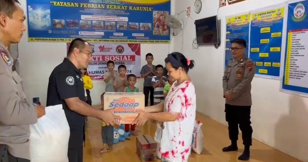 Bidhumas Polda Sumut Gelar Bakti Sosial Sambut HUT Humas Polri ke-74, Wujud Kepedulian untuk Sesama