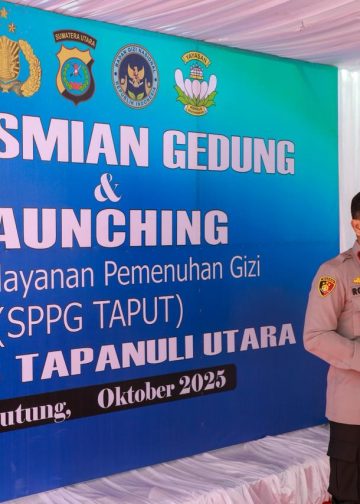 Polri Hadir untuk Generasi Sehat: Polda Sumut Resmikan Dapur SPPG Polres Tapanuli Utara
